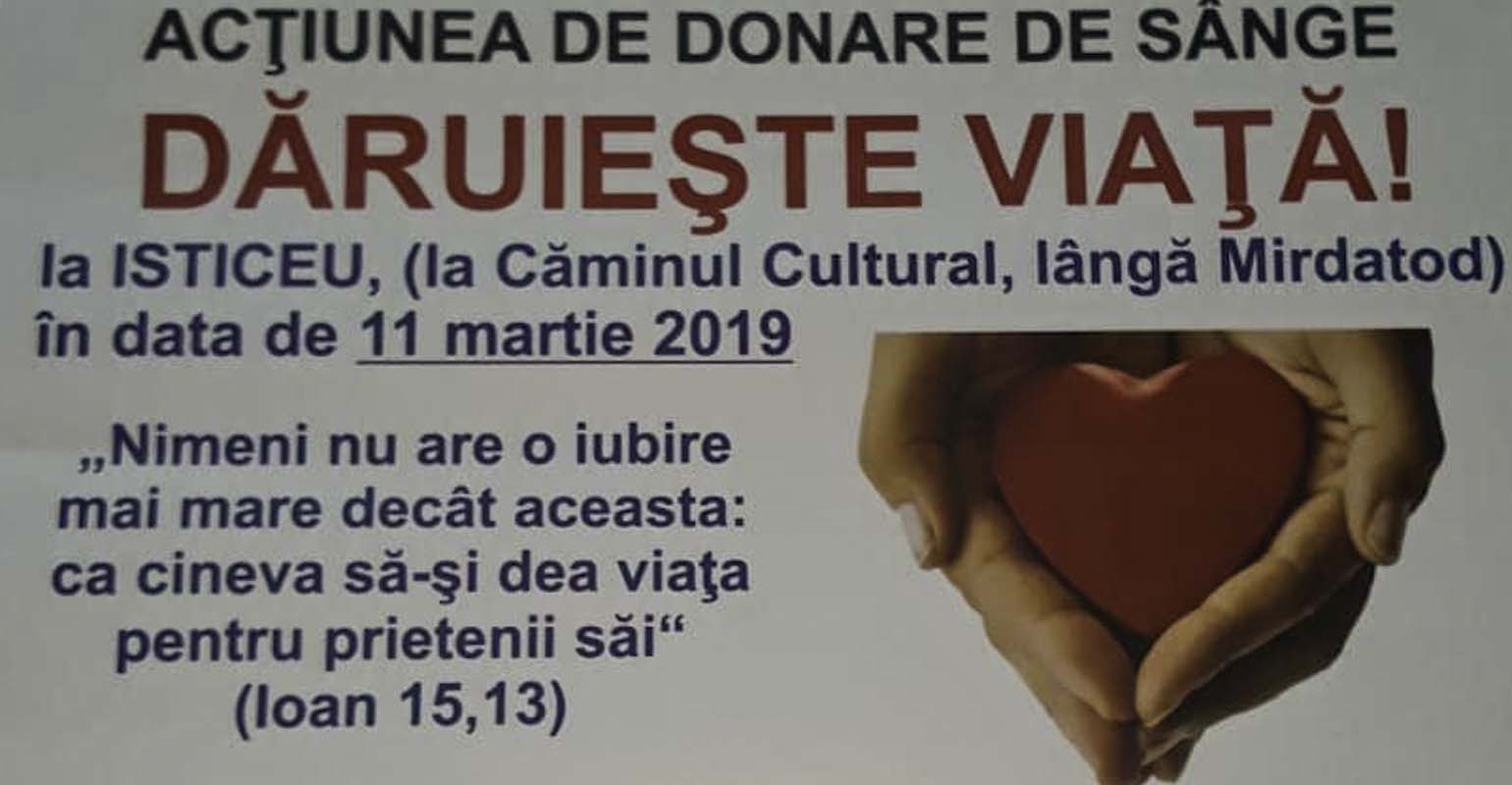 "Dăruiește viață!" - acțiune de donare de sânge